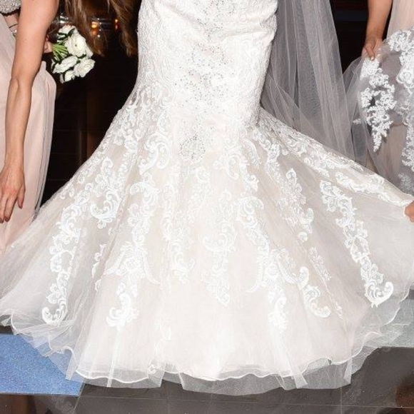 Dresses & Skirts - Wedding dress, white, size 0-2.   Wore for 1.5 hours